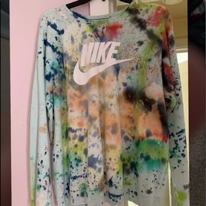 Nike paint splatter Crew neck sweatshirt